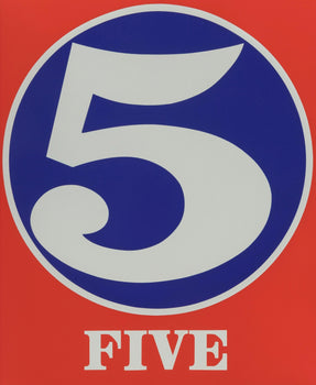Robert Indiana, Five (Sheehan 46-55), Numbers, Silkscreen