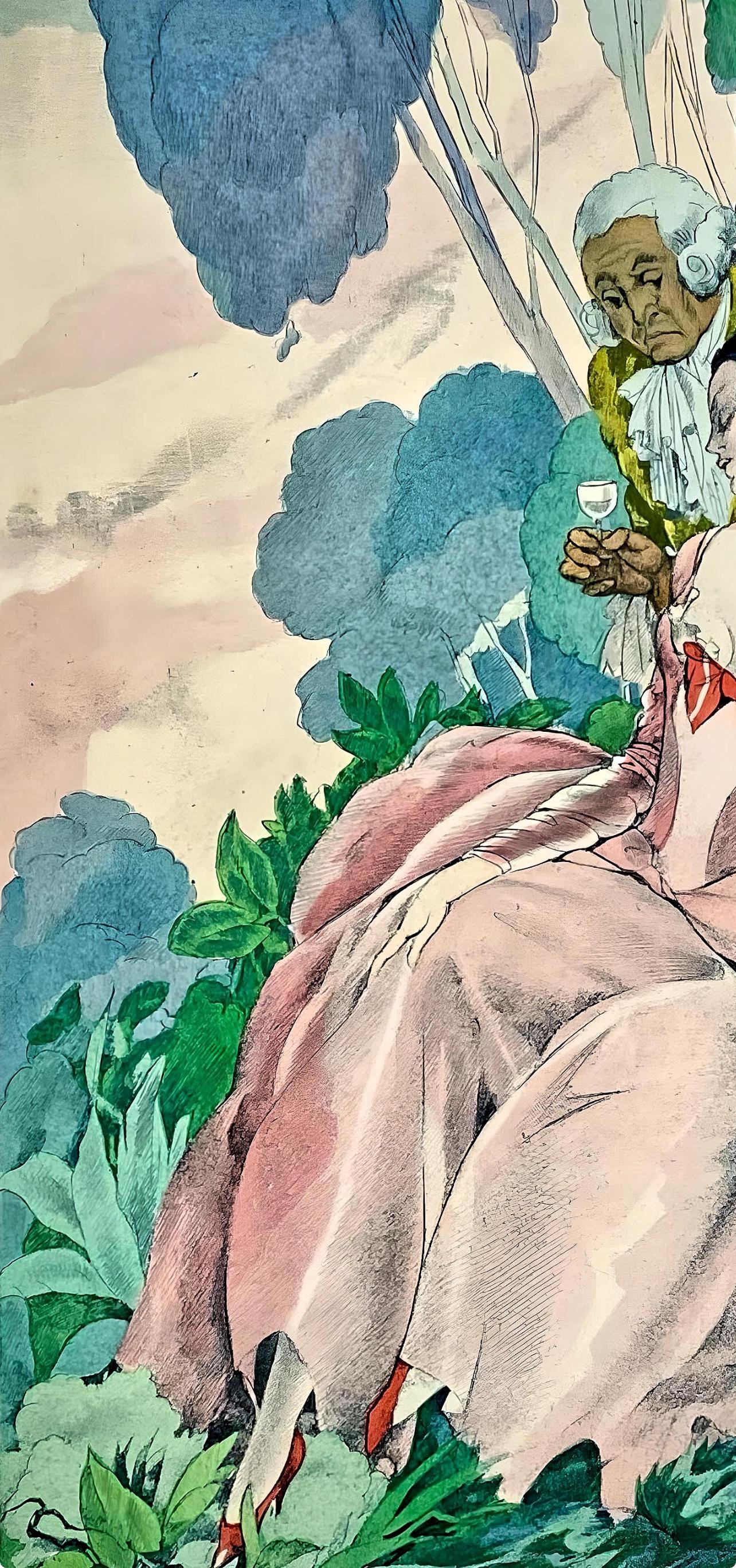 Umberto Brunelleschi, Composition, La Leon D'Amour Dans Un Parc, Lithograph