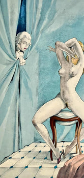 Umberto Brunelleschi, Composition, La Leon D'Amour Dans Un Parc, Lithograph