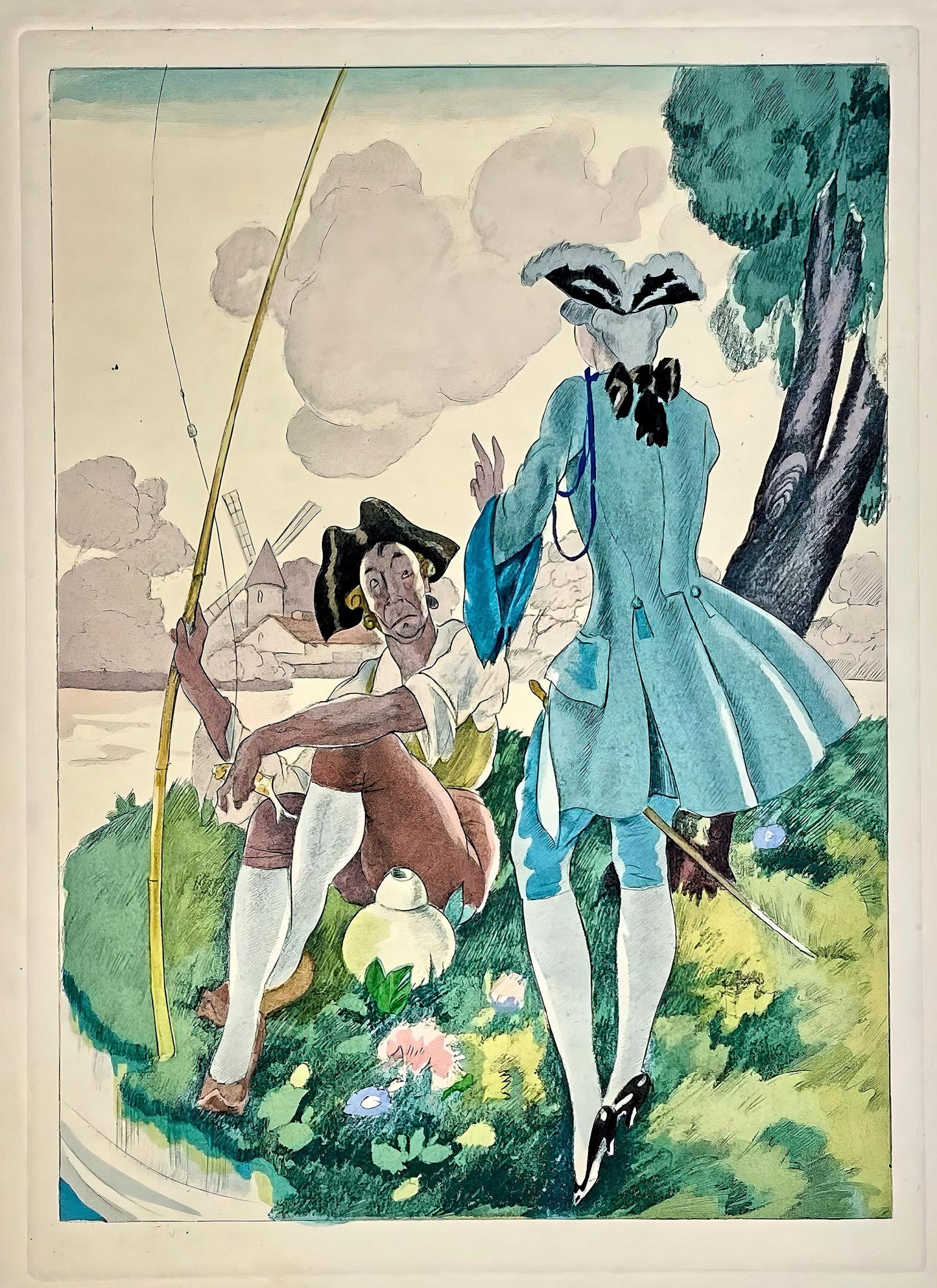 Umberto Brunelleschi, Composition, La Leon D'Amour Dans Un Parc, Lithograph