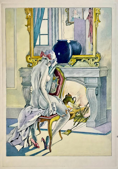 Umberto Brunelleschi, Composition, La Leon D'Amour Dans Un Parc, Lithograph