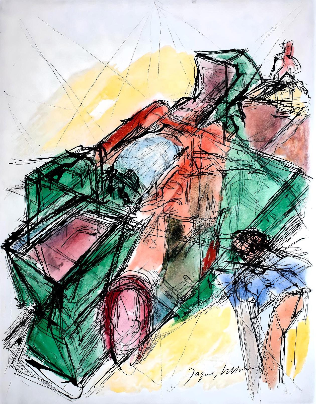 Jacques Villon, Composition, Les Peintres Mes Amis, Etching
