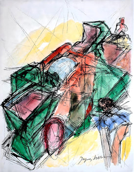 Jacques Villon, Composition, Les Peintres Mes Amis, Etching