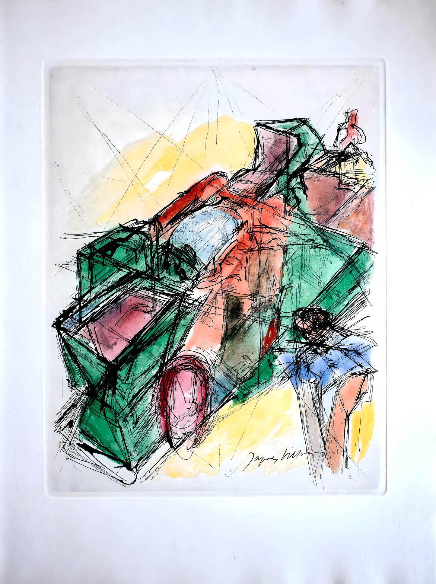 Jacques Villon, Composition, Les Peintres Mes Amis, Etching