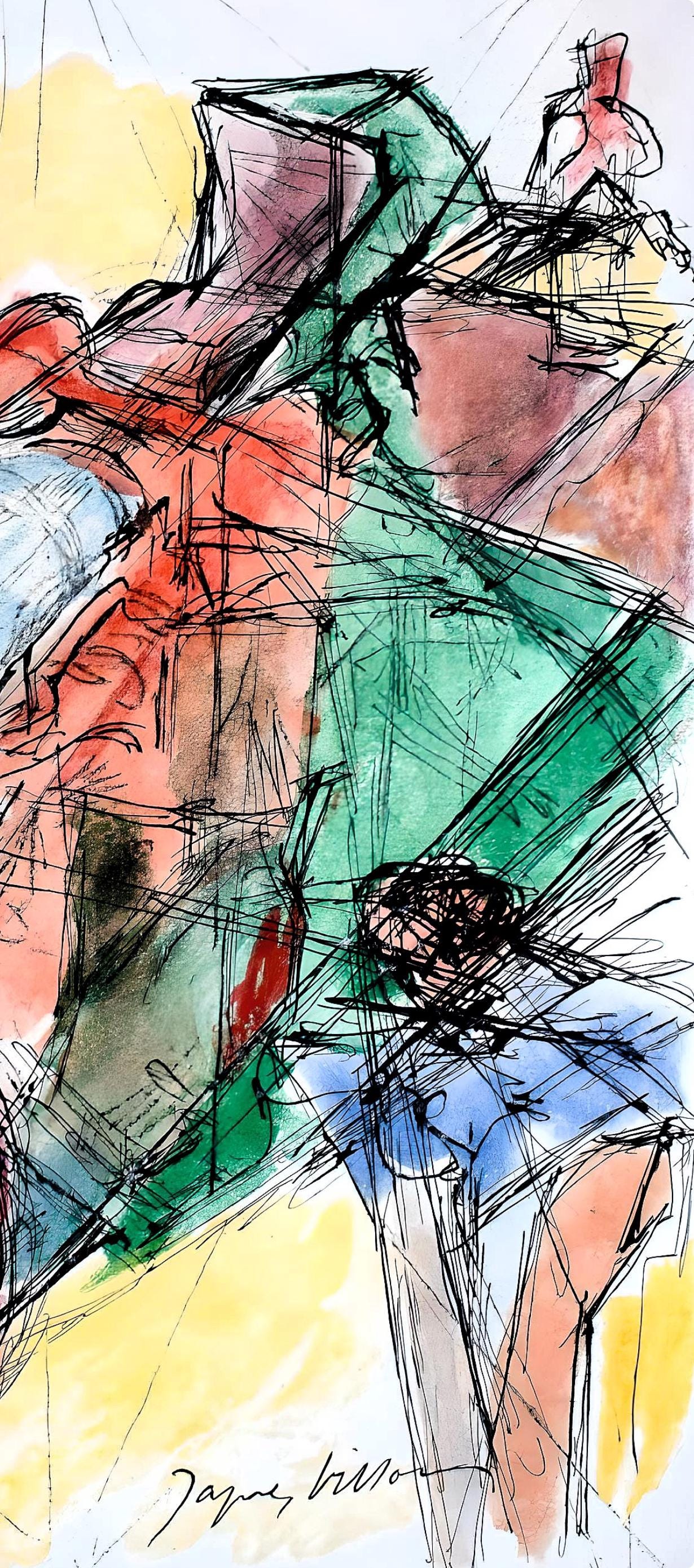 Jacques Villon, Composition, Les Peintres Mes Amis, Etching