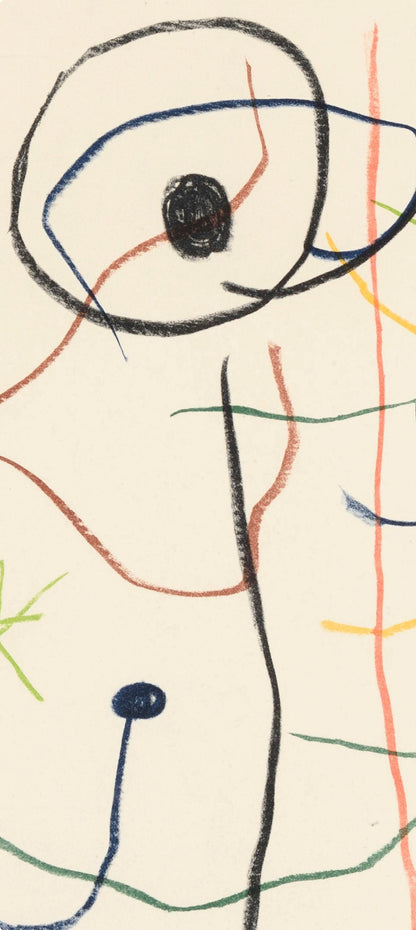 Joan Mir, Composition, Les Peintres Mes Amis, Lithograph