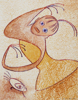 Max Ernst, Composition, San Lazzaro Et Ses Amis, Xxe Sicle, Lithograph