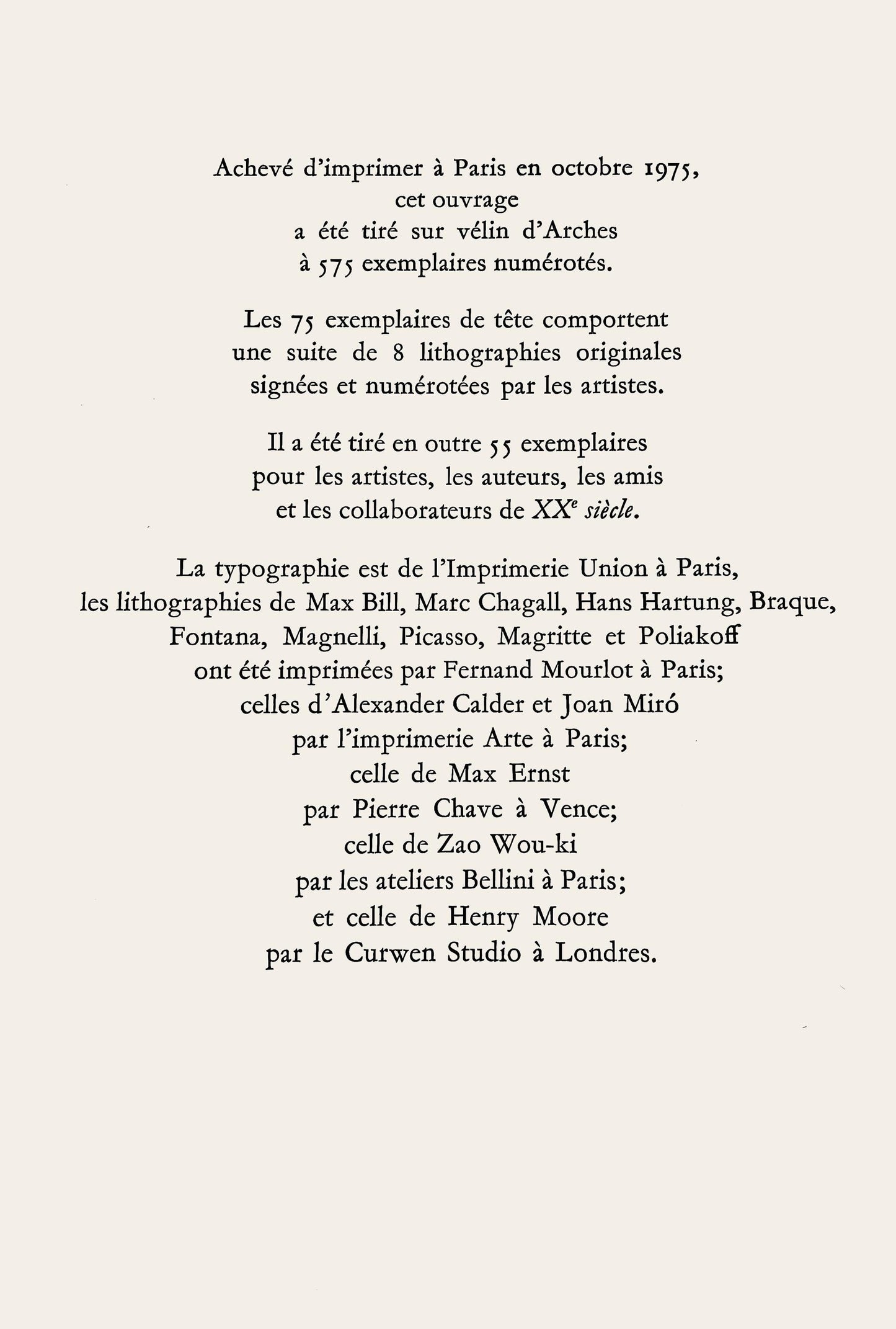 Joan Mir, Composition (Cramer 1080), San Lazzaro Et Ses Amis, Xxe Sicle, Lithograph