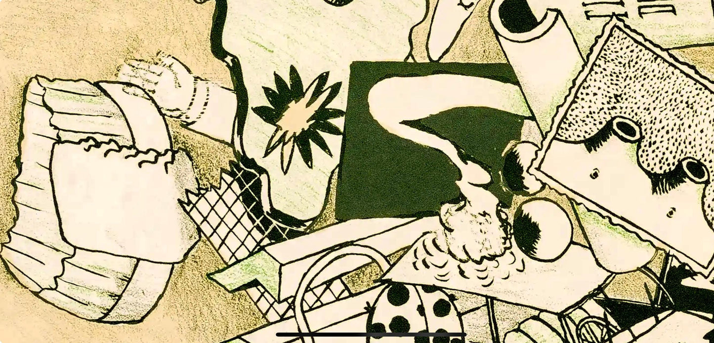 Ren Bertholo, Composition, Suites N8, Rencontres, Lithograph