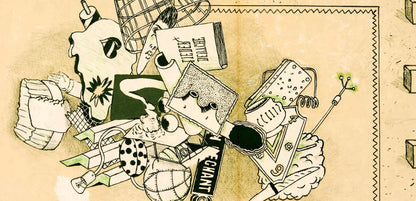 Ren Bertholo, Composition, Suites N8, Rencontres, Lithograph