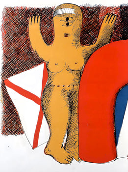 Horst Antes, Composition, Suites N8, Rencontres, Lithograph