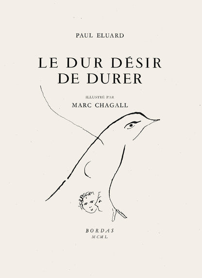 Marc Chagall, Composition, Le Dur Dsir De Durer, Lithograph