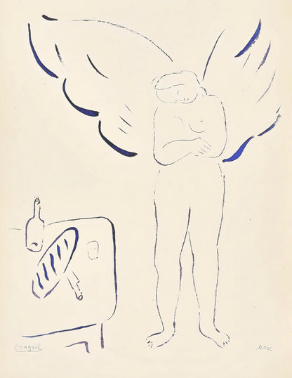 Marc Chagall, Composition, Le Dur Dsir De Durer, Lithograph