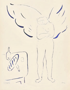 Marc Chagall, Composition, Le Dur Dsir De Durer, Lithograph