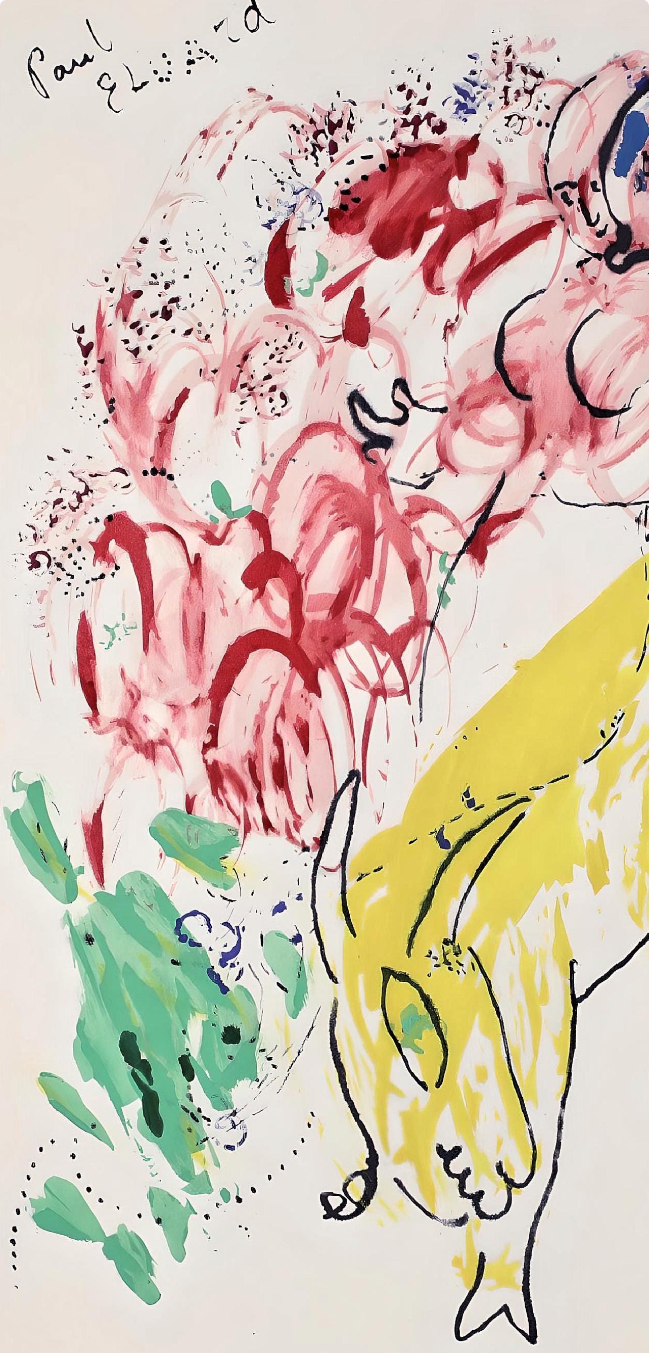 Marc Chagall, Composition, Le Dur Dsir De Durer, Lithograph