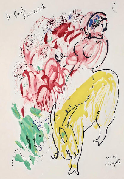 Marc Chagall, Composition, Le Dur Dsir De Durer, Lithograph