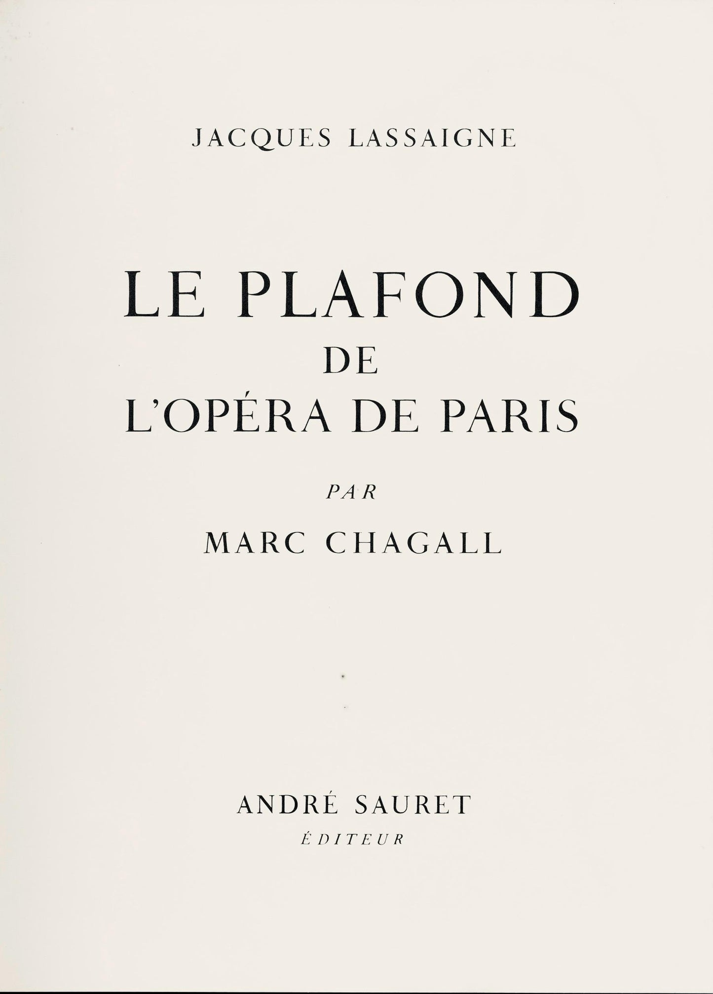 Marc Chagall, Composition (Cramer 61), Le Plafond De L'Opra De Paris, Lithograph