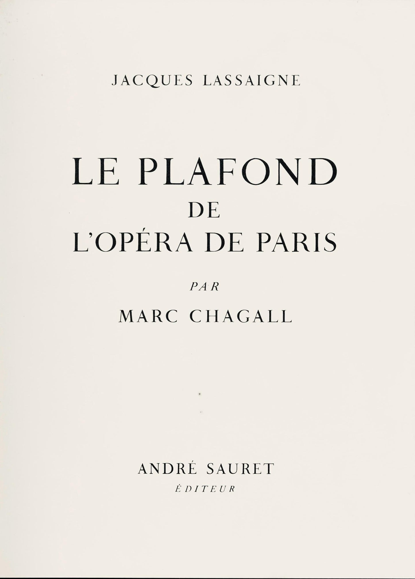 Marc Chagall, Composition (Cramer 61), Le Plafond De L'Opra De Paris, Lithograph