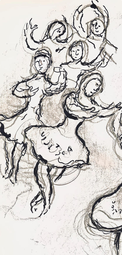 Marc Chagall, Composition (Cramer 61), Le Plafond De L'Opra De Paris, Lithograph