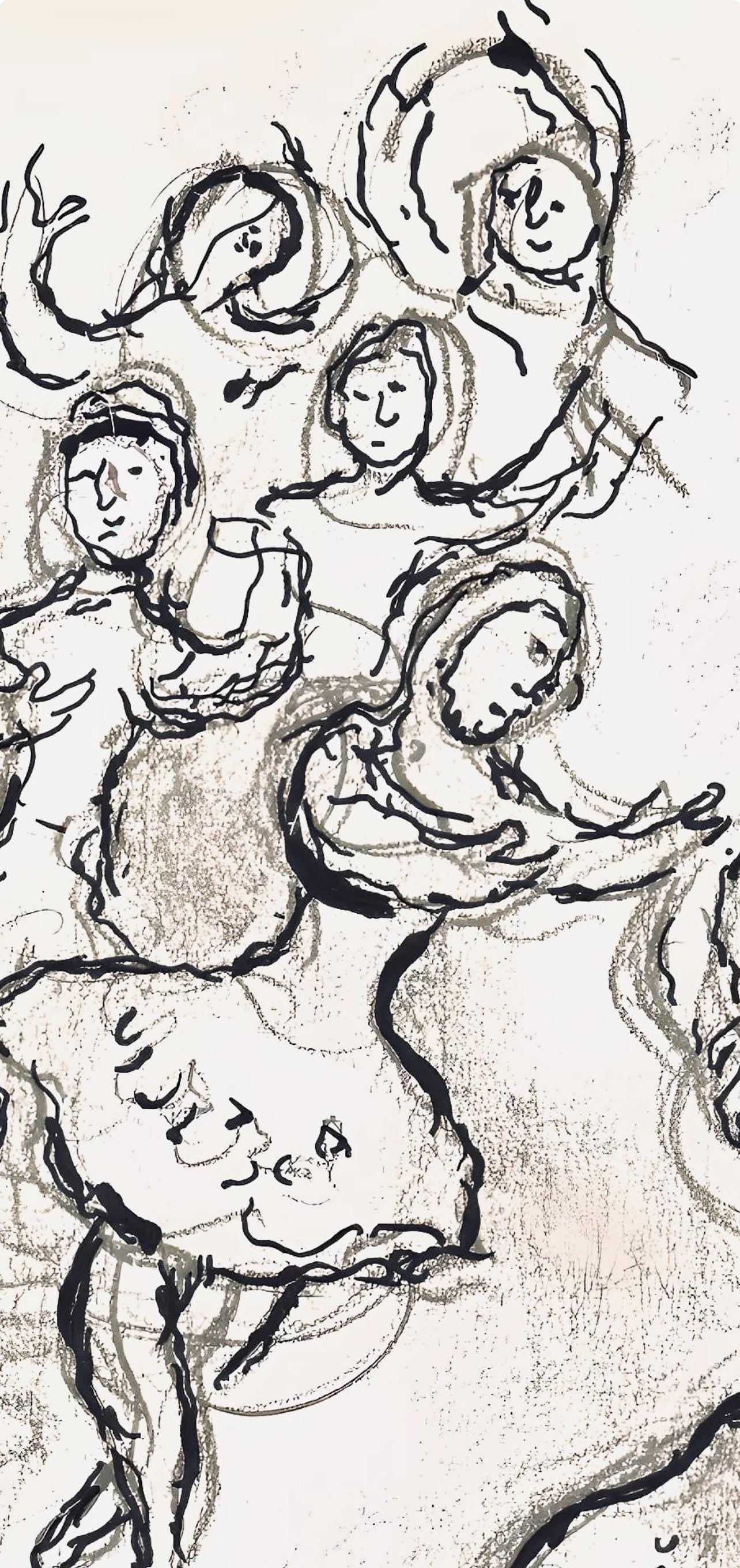 Marc Chagall, Composition (Cramer 61), Le Plafond De L'Opra De Paris, Lithograph