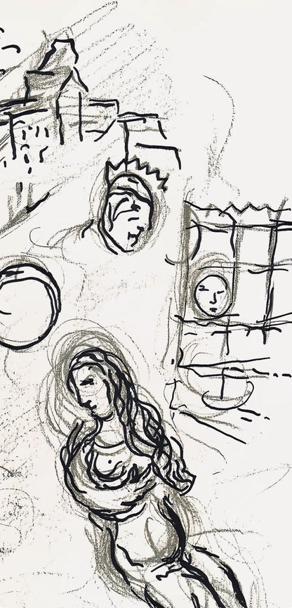 Marc Chagall, Composition (Cramer 61), Le Plafond De L'Opra De Paris, Lithograph