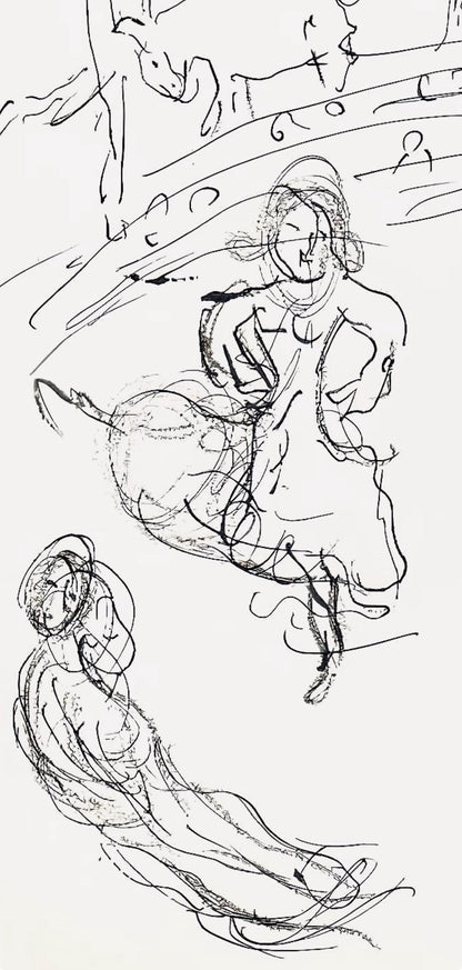 Marc Chagall, Composition (Cramer 61), Le Plafond De L'Opra De Paris, Lithograph