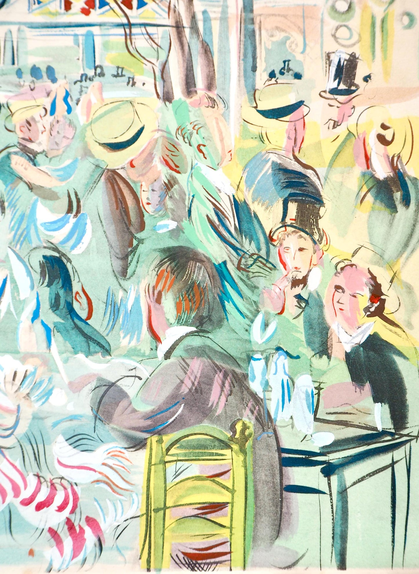 Raoul Dufy, Composition, Eaux-De-Vie, Esprit De La Fleur Et Du Fruit, Lithograph