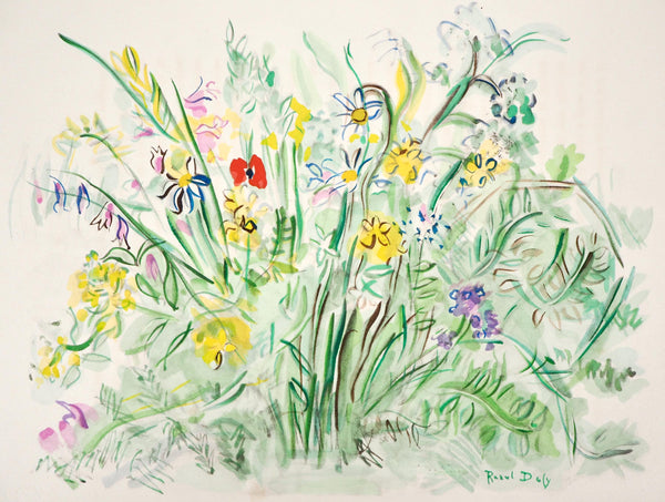 Raoul Dufy, Composition, Eaux-De-Vie, Esprit De La Fleur Et Du Fruit, Lithograph