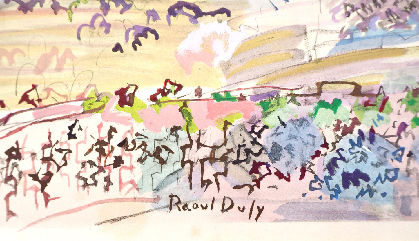 Raoul Dufy, Composition, Eaux-De-Vie, Esprit De La Fleur Et Du Fruit, Lithograph