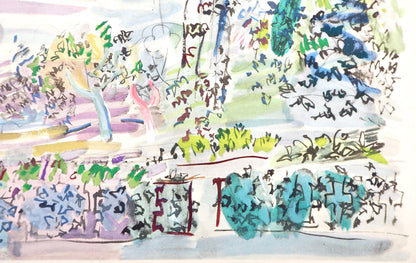 Raoul Dufy, Composition, Eaux-De-Vie, Esprit De La Fleur Et Du Fruit, Lithograph