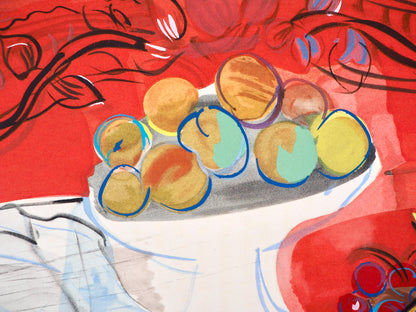 Raoul Dufy, Composition, Eaux-De-Vie, Esprit De La Fleur Et Du Fruit, Lithograph