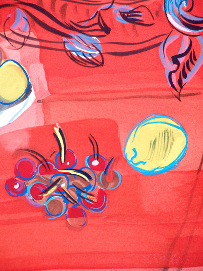 Raoul Dufy, Composition, Eaux-De-Vie, Esprit De La Fleur Et Du Fruit, Lithograph