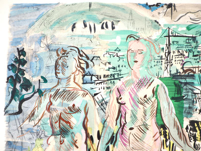 Raoul Dufy, Composition, Eaux-De-Vie, Esprit De La Fleur Et Du Fruit, Lithograph