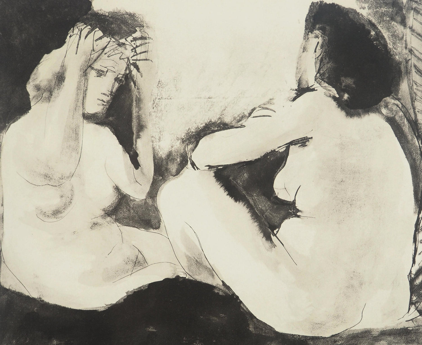 Pablo Picasso, Composition (Orozco 238), Picasso, La Flte Double, Lithograph