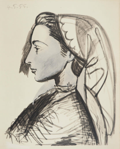 Pablo Picasso, Composition (Orozco 238), Picasso, La Flte Double, Lithograph