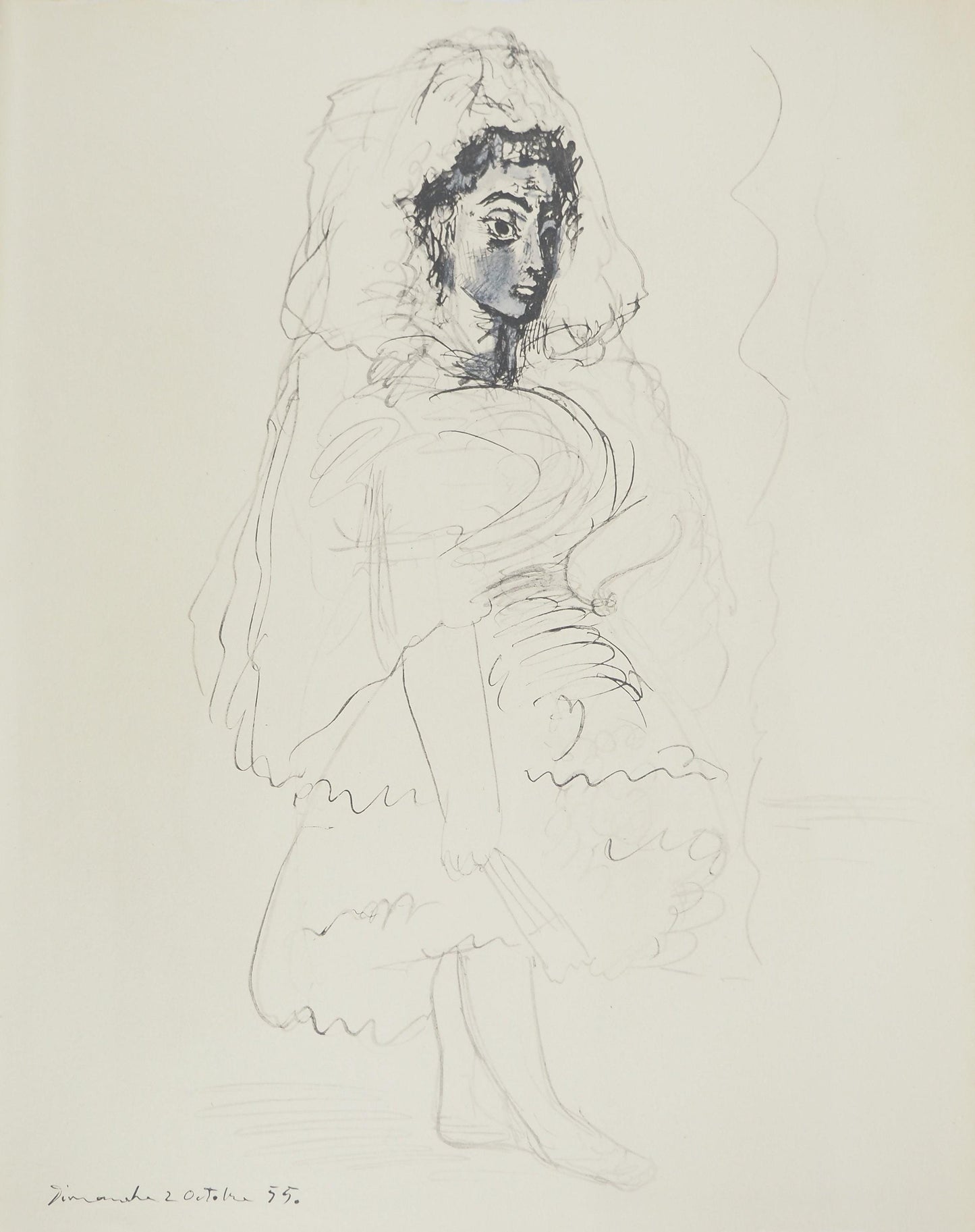Pablo Picasso, Composition (Orozco 238), Picasso, La Flte Double, Lithograph