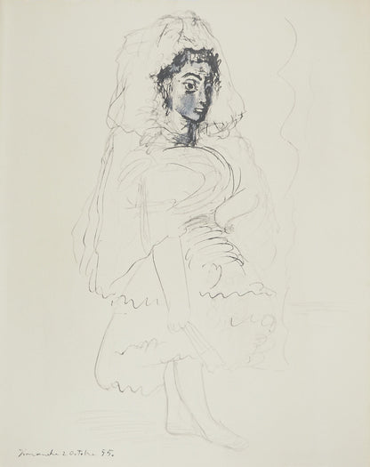 Pablo Picasso, Composition (Orozco 238), Picasso, La Flte Double, Lithograph