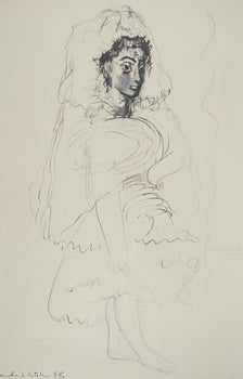 Pablo Picasso, Composition (Orozco 238), Picasso, La Flte Double, Lithograph