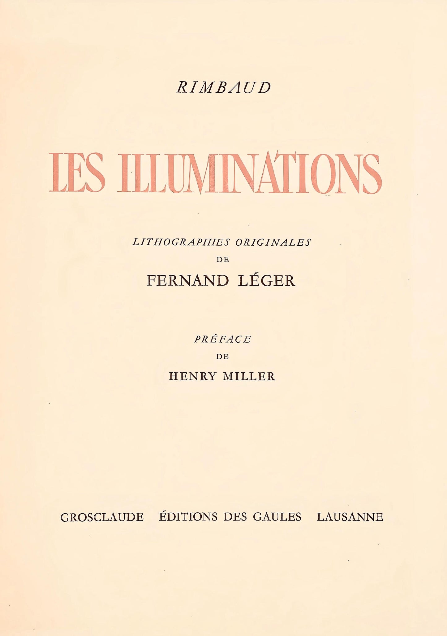 Fernand Lger, Composition (Saphire 24-38), Les Illuminations, Lithograph