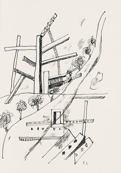 Fernand Lger, Composition (Saphire 24-38), Les Illuminations, Lithograph