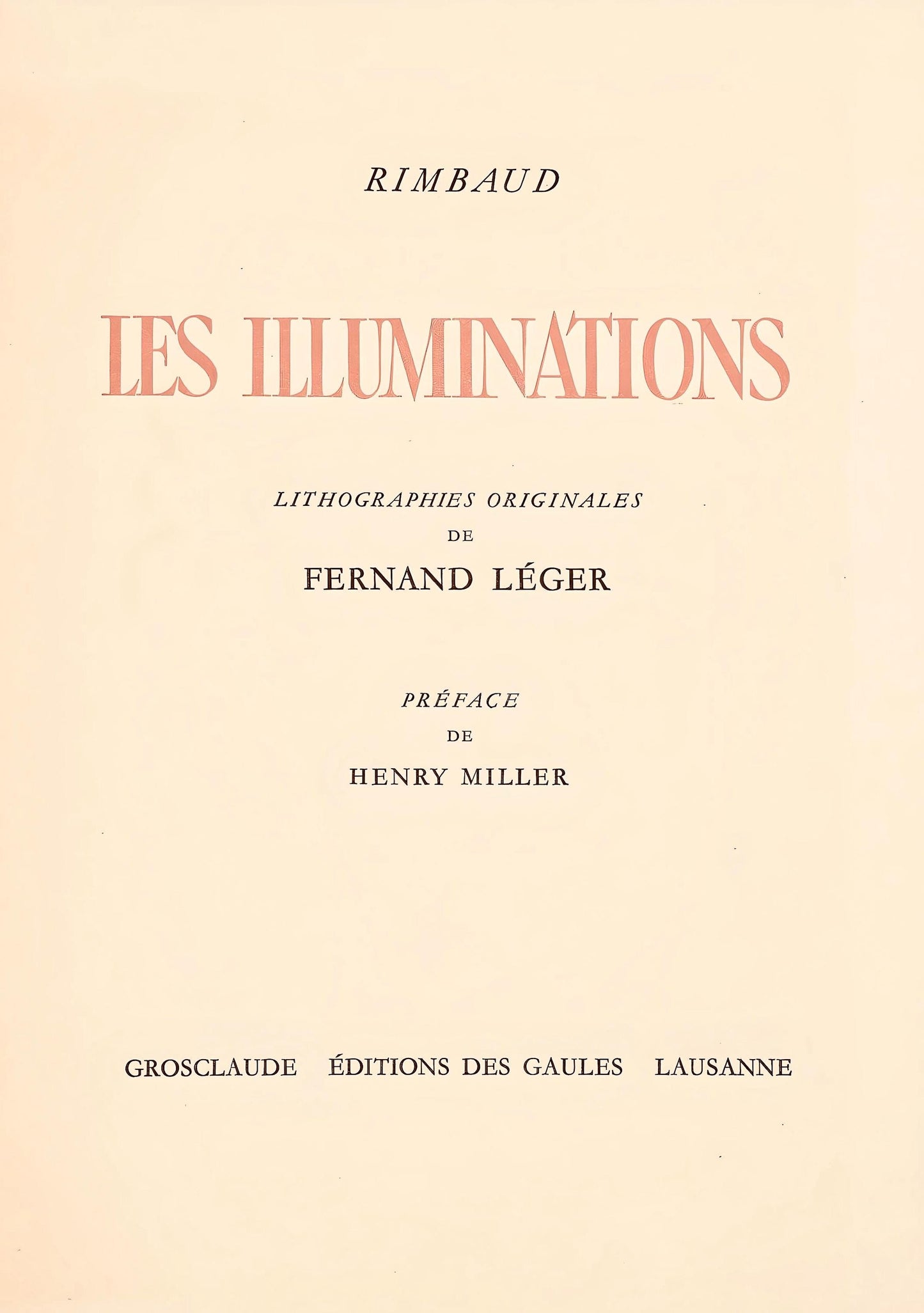Fernand Lger, Composition (Saphire 24-38), Les Illuminations, Lithograph