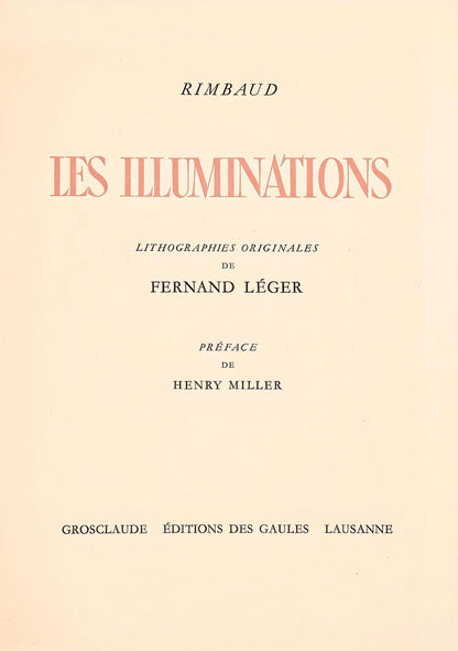 Fernand Lger, Composition (Saphire 24-38), Les Illuminations, Lithograph