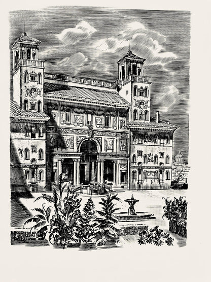 Albert Decaris, Composition, Portrait De A. Decaris, Engraving