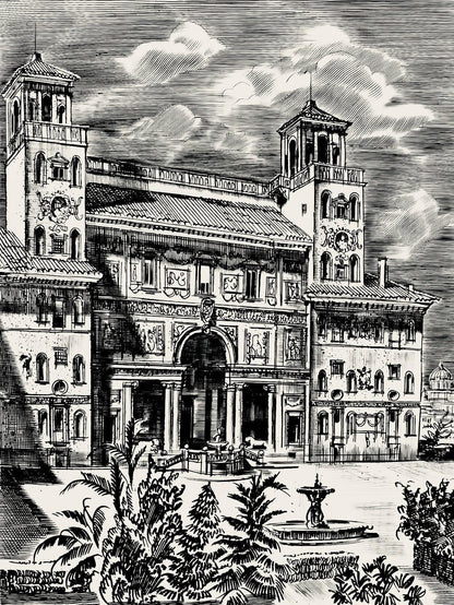 Albert Decaris, Composition, Portrait De A. Decaris, Engraving