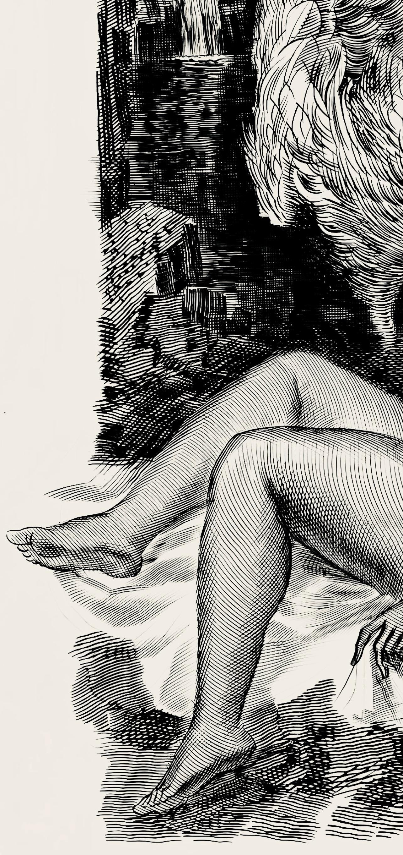 Albert Decaris, Composition, Portrait De A. Decaris, Engraving