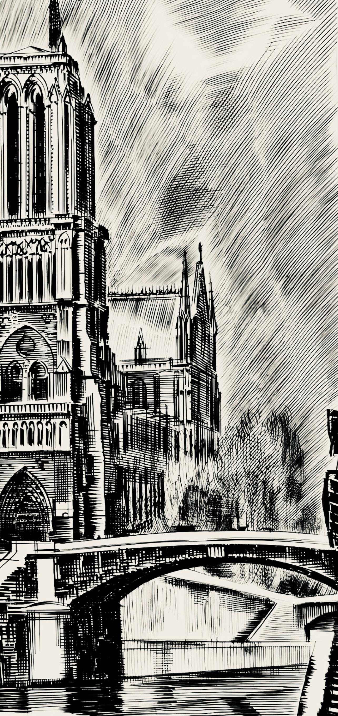 Albert Decaris, Composition, Portrait De A. Decaris, Engraving