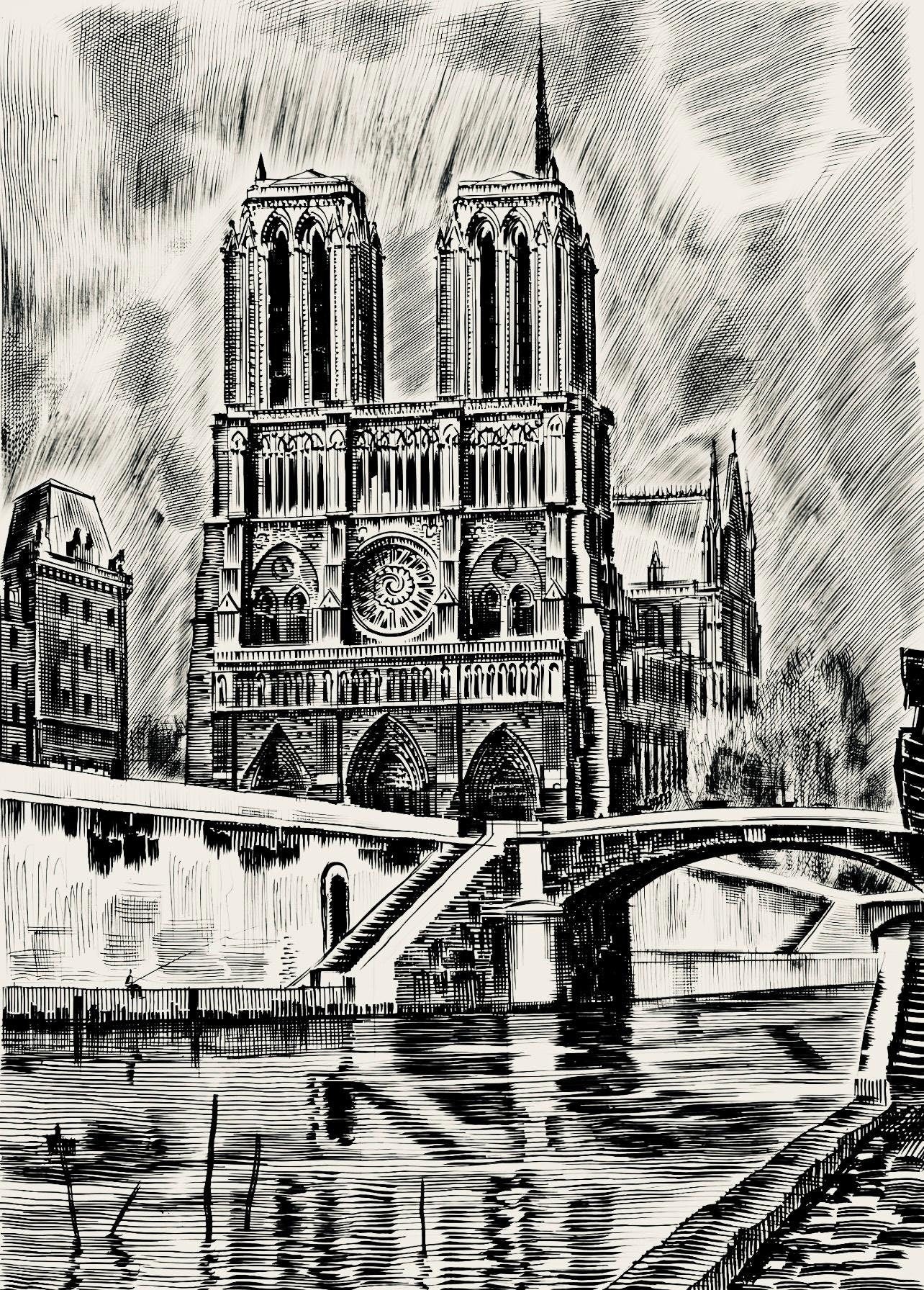 Albert Decaris, Composition, Portrait De A. Decaris, Engraving