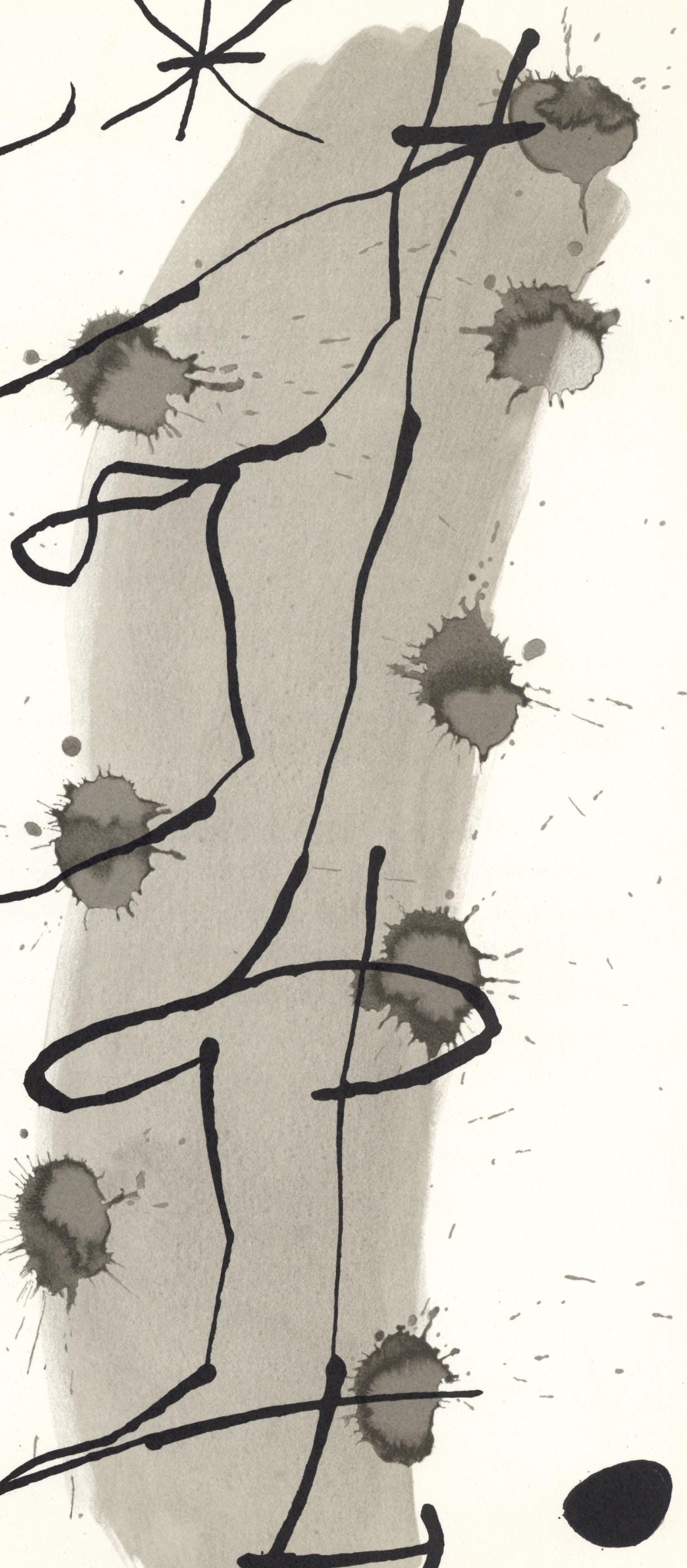 Joan Mir, Composition (Cramer 112; Mourlot 439-442), Derrire Le Miroir, Lithograph