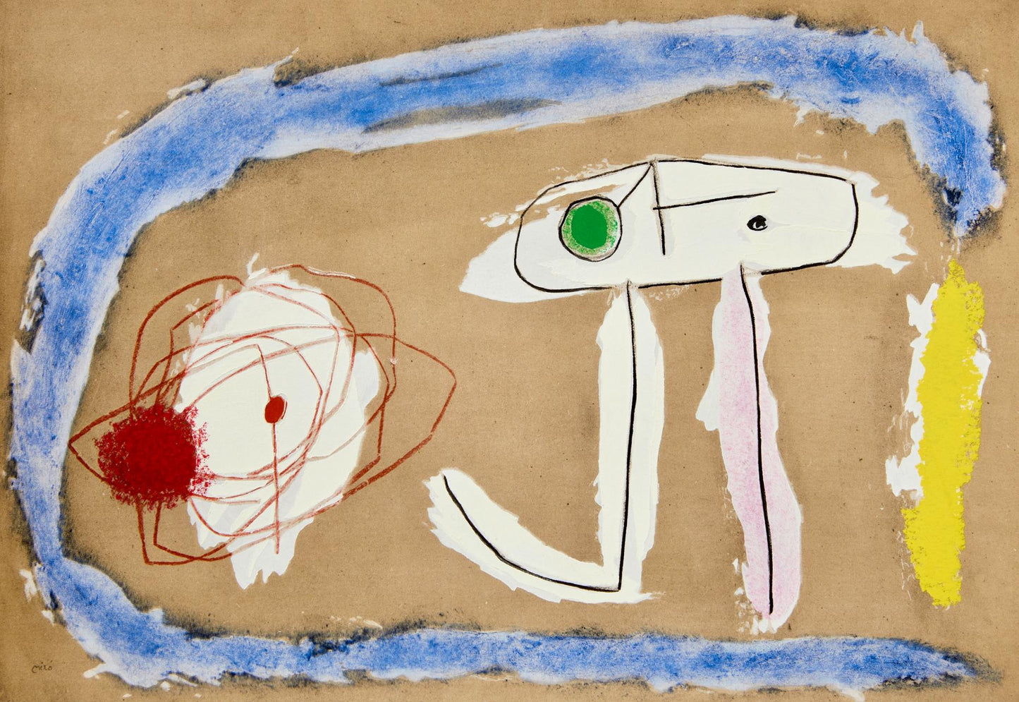 Joan Mir, Composition (Cramer 103; Mourlot 382-383), Mir Cartones 1956-1965, Lithograph