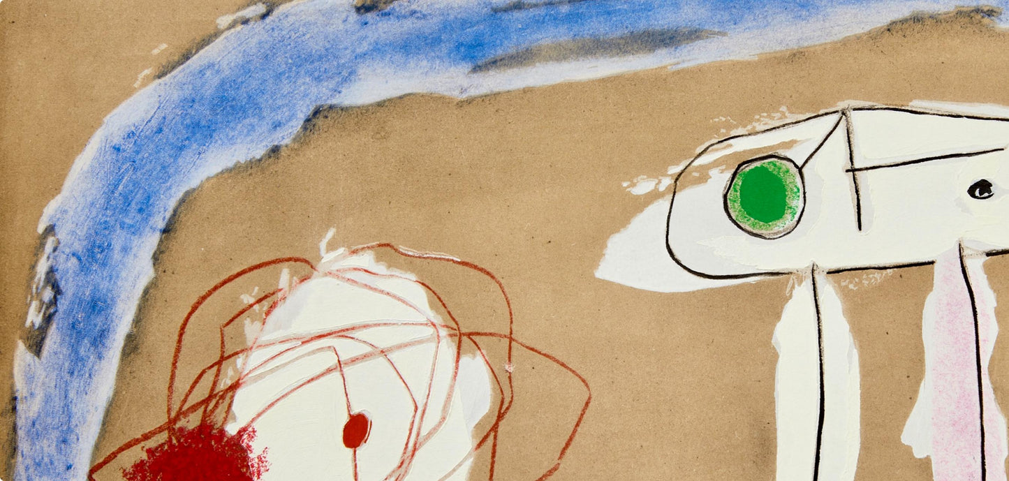 Joan Mir, Composition (Cramer 103; Mourlot 382-383), Mir Cartones 1956-1965, Lithograph